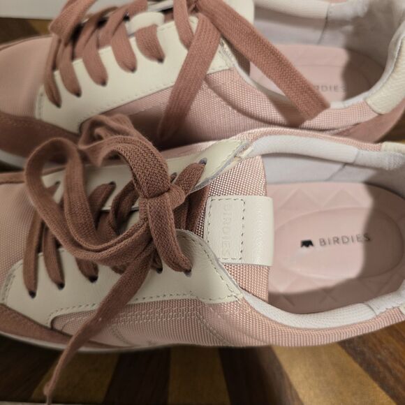 BIRDIES The Roadrunner WOMENS SIZE 8 Blush Pink Retro Sneakers Shoes Lace Up - Picture 8 of 15